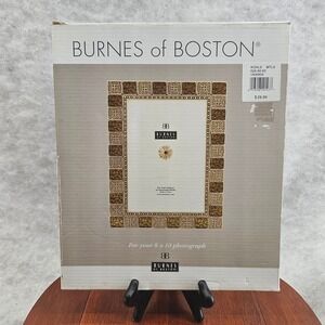 Burnes of Boston 8x10 Photo Frame Ornate Gold Brown Decorative‎ Tabletop Hanging